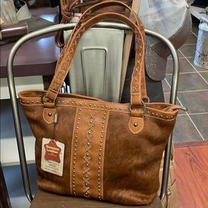 Purse with hair